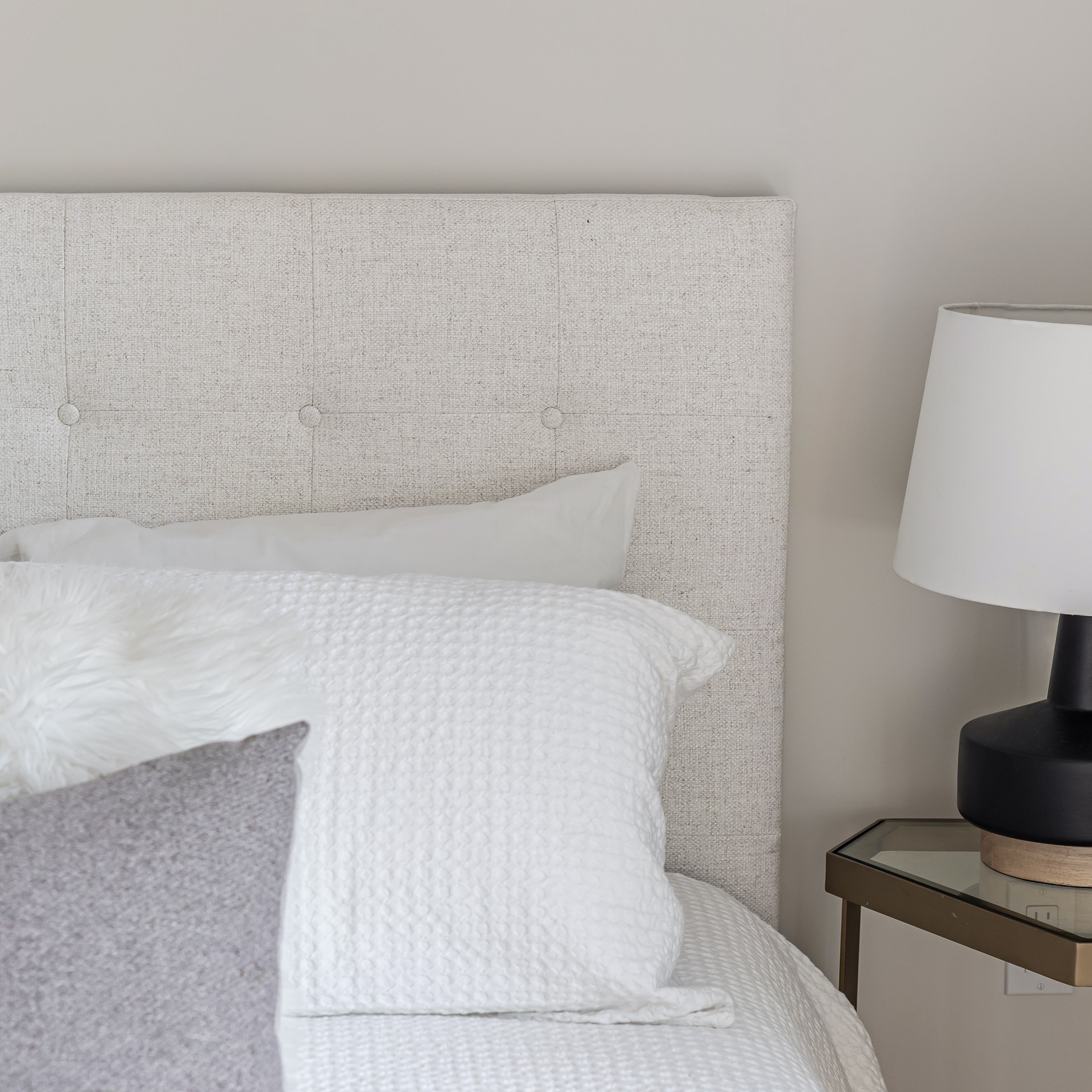 June Headboard - upholstered headboard for added comfort and luxury | Image 3 | InSTYLE Home & Rugs