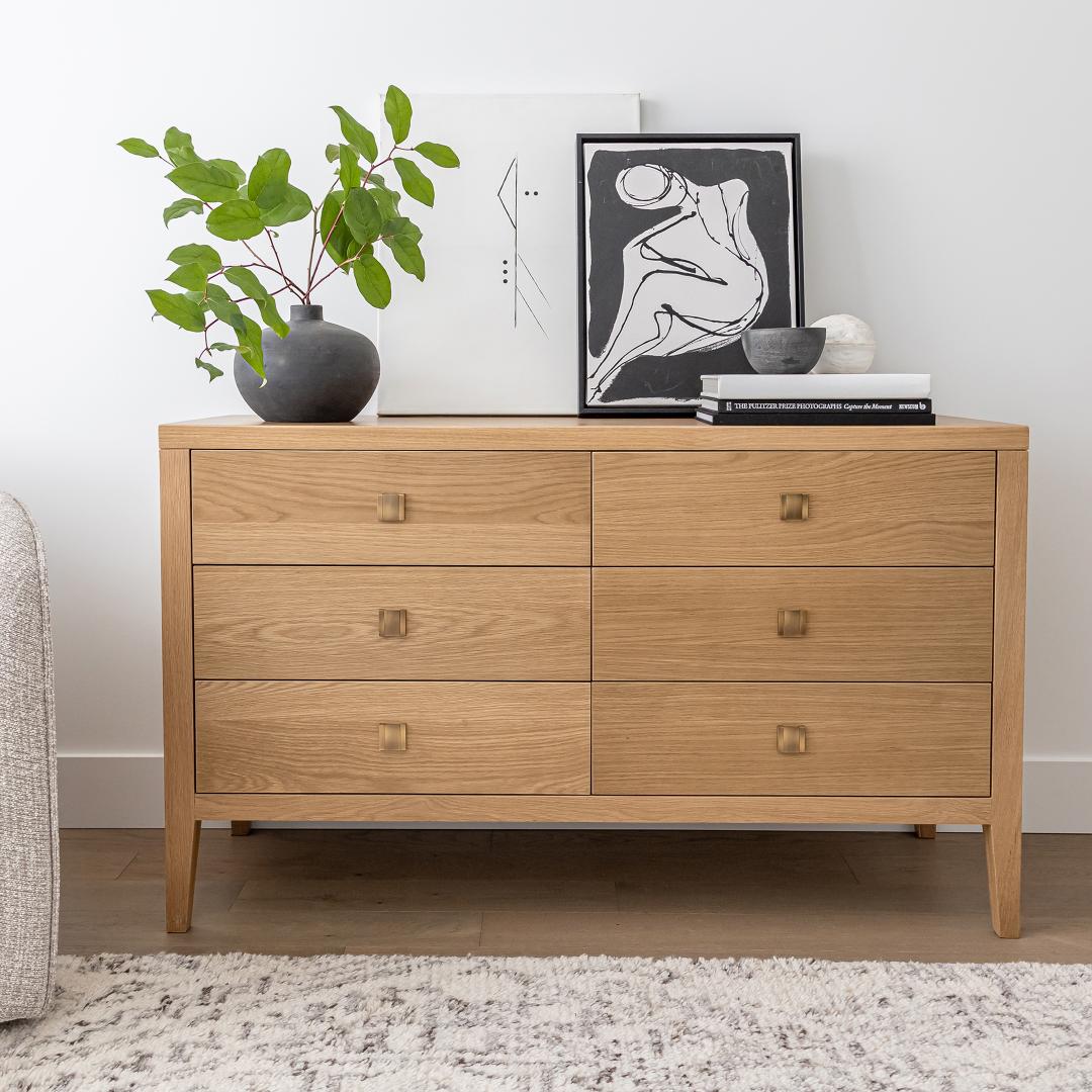 Hara 6 Drawer Dresser - stylish dresser with modern flair | Image 4 | InSTYLE Home & Rugs