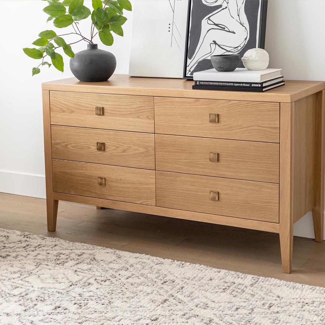 Hara 6 Drawer Dresser - stylish dresser with modern flair | Image 5 | InSTYLE Home & Rugs