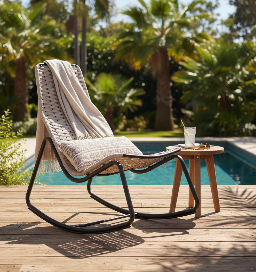 Drift Woven Rocking Lounger