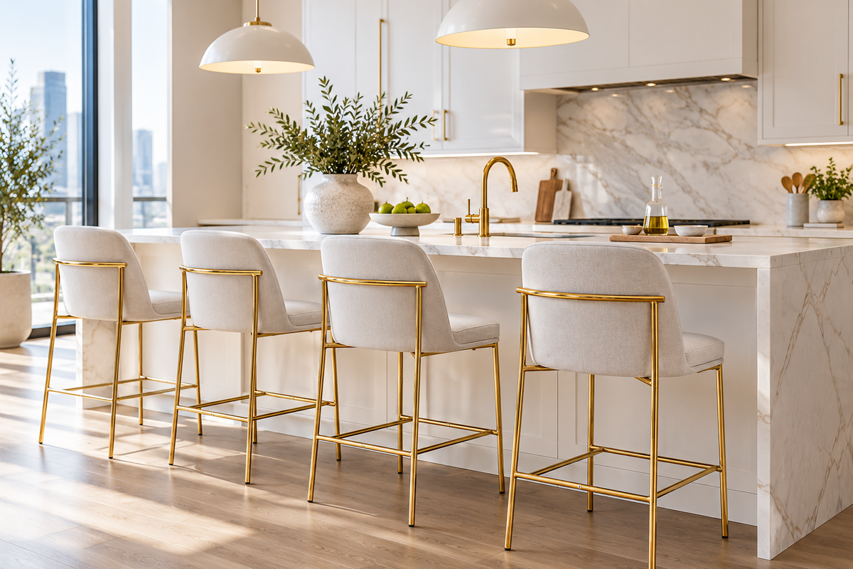 Marlow Counter Stool - perfect for modern counters | Image 2 | InSTYLE Home & Rugs