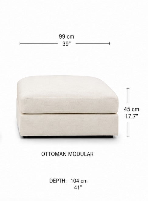 S003 BRAGA MODULE OTTOMAN - perfect footrests with style | Image 3 | InSTYLE Home & Rugs