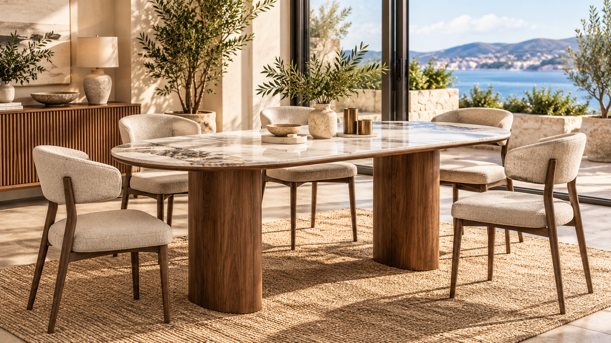 Laurent Dining Table - comfortable dining experience | Image 2 | InSTYLE Home & Rugs