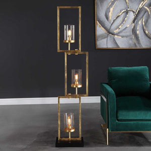 Cielo Floor Lamp, Gold - versatile lighting lamps for any interior style | Image 3 | InSTYLE Home & Rugs