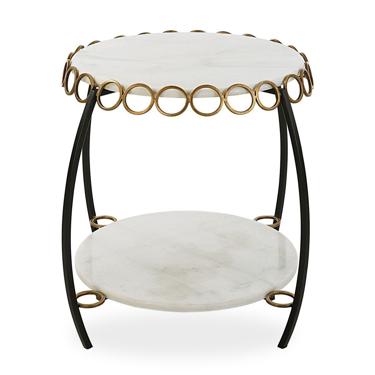Chainlink Side Table - perfect for holding drinks, lamps, and other essentials | Image 1 | InSTYLE Home & Rugs