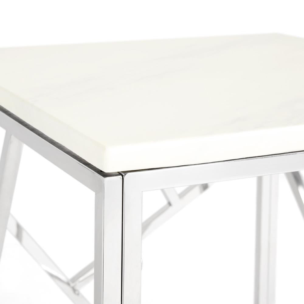 CAROLE End Table Faux Marble Top Carole | InSTYLE Home & Rugs