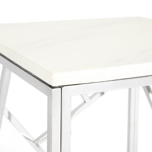 CAROLE End Table Faux Marble Top Carole | InSTYLE Home & Rugs