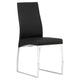 K-CHAIR D Chair GY-6125-Chrome Black PU