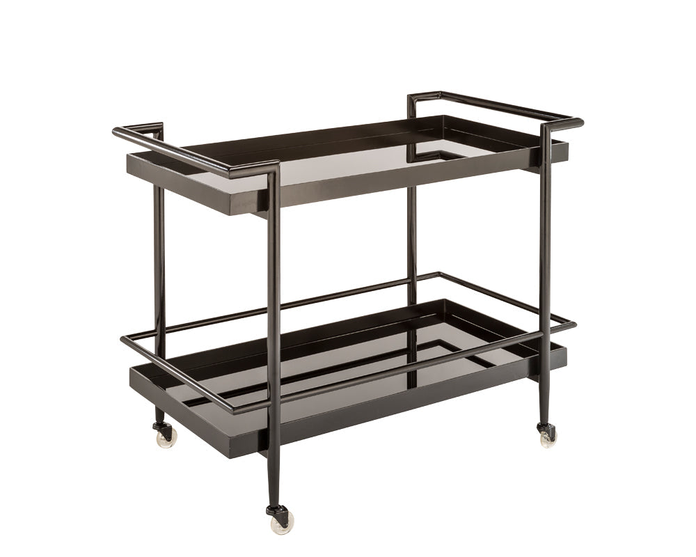 Livingston Bar Cart - perfect storage for drinks and glassware | Image 5 | InSTYLE Home & Rugs