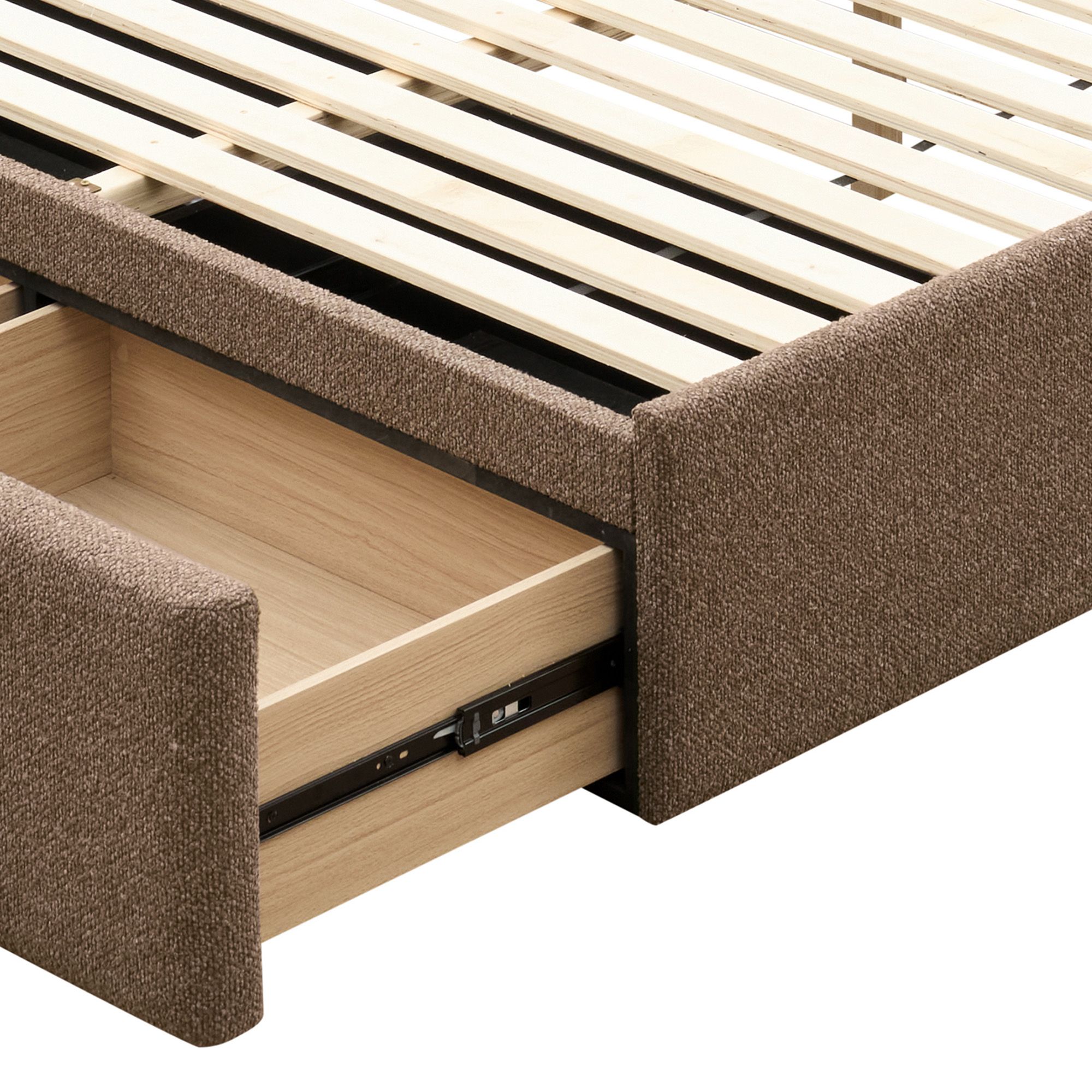 Aniza 54" Double Platform Bed with Drawer - luxurious bed for modern homes | Image 7 | InSTYLE Home & Rugs