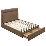 Aniza 60" Queen Platform Bed with Drawer - luxurious bed for modern homes | Image 1 | InSTYLE Home & Rugs