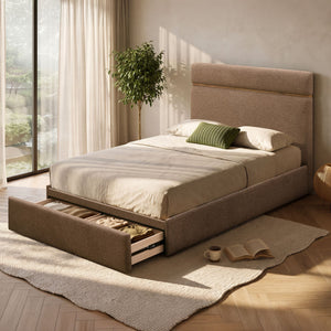 Aniza 60" Queen Platform Bed with Drawer - luxurious bed for modern homes | Image 2 | InSTYLE Home & Rugs