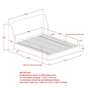Ursula 78" King Platform Bed - comfortable bed for restful sleep | Image 9 | InSTYLE Home & Rugs