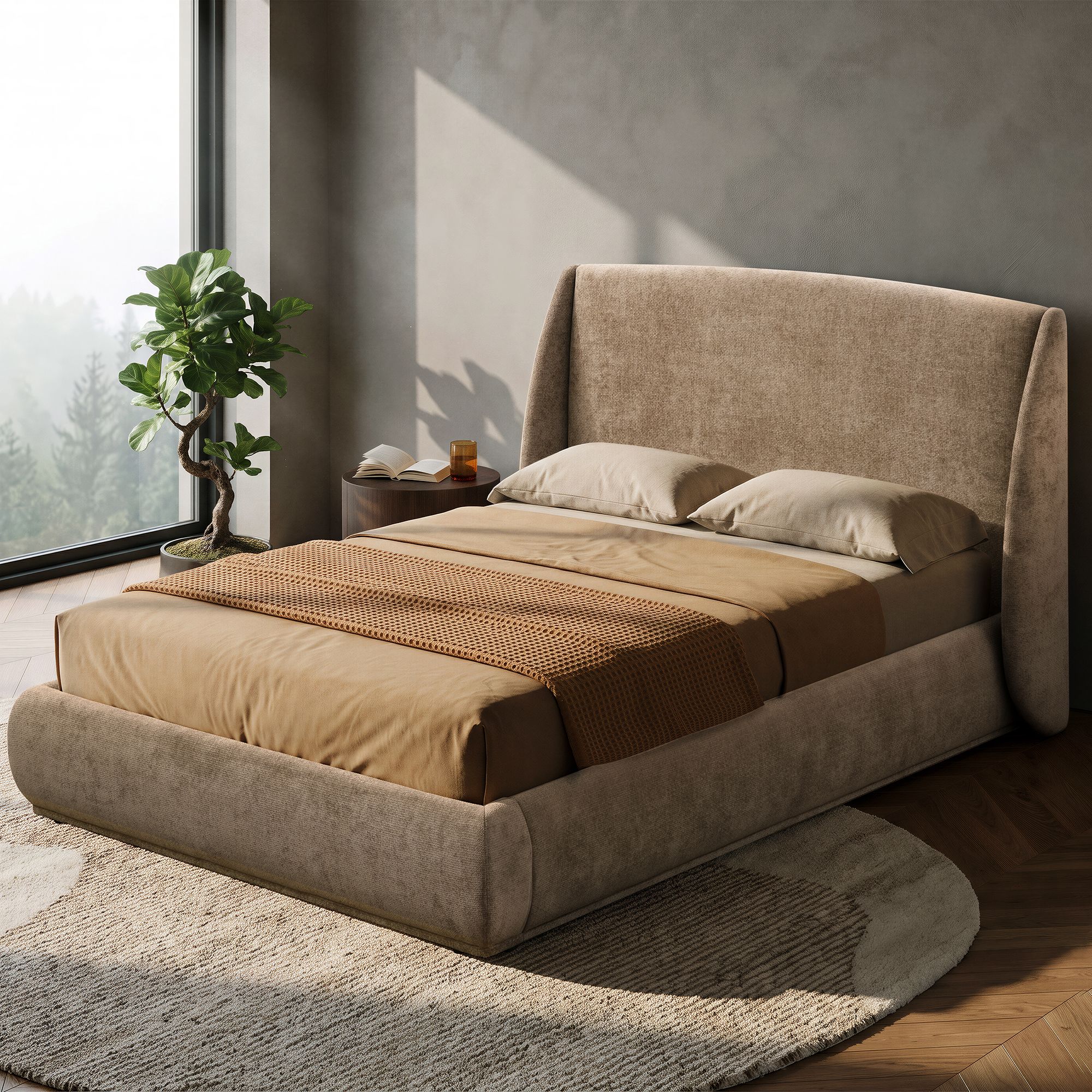 Ursula 60" Queen Platform Bed - stylish bed for any bedroom | Image 2 | InSTYLE Home & Rugs