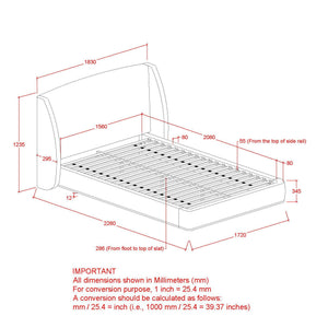 Ursula 60" Queen Platform Bed - stylish bed for any bedroom | Image 9 | InSTYLE Home & Rugs