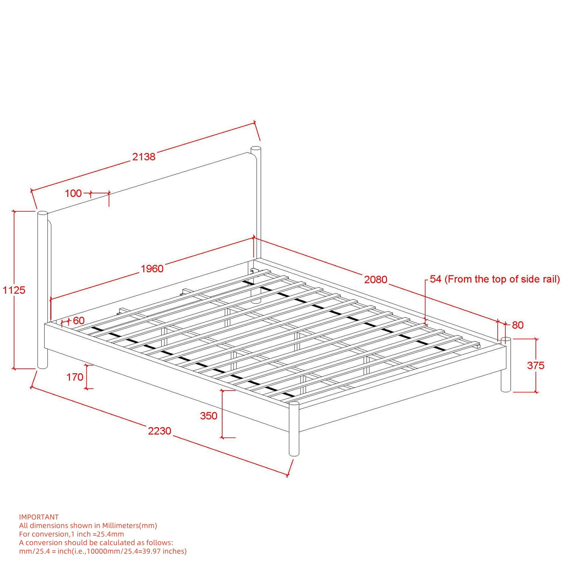 Zoran 78" King Platform Bed - luxurious bed for modern homes | Image 8 | InSTYLE Home & Rugs