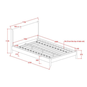 Zoran 60" Queen Platform Bed - comfortable bed for restful sleep | Image 8 | InSTYLE Home & Rugs