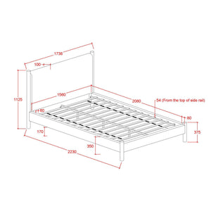 Zoran 60" Queen Platform Bed - comfortable bed for restful sleep | Image 8 | InSTYLE Home & Rugs