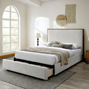 Andover 60" Queen Platform Bed with Drawer - stylish bed for any bedroom | Image 2 | InSTYLE Home & Rugs