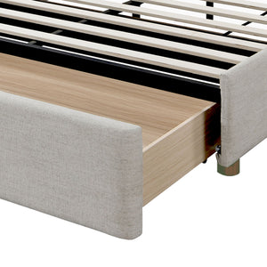Andover 60" Queen Platform Bed with Drawer - stylish bed for any bedroom | Image 6 | InSTYLE Home & Rugs