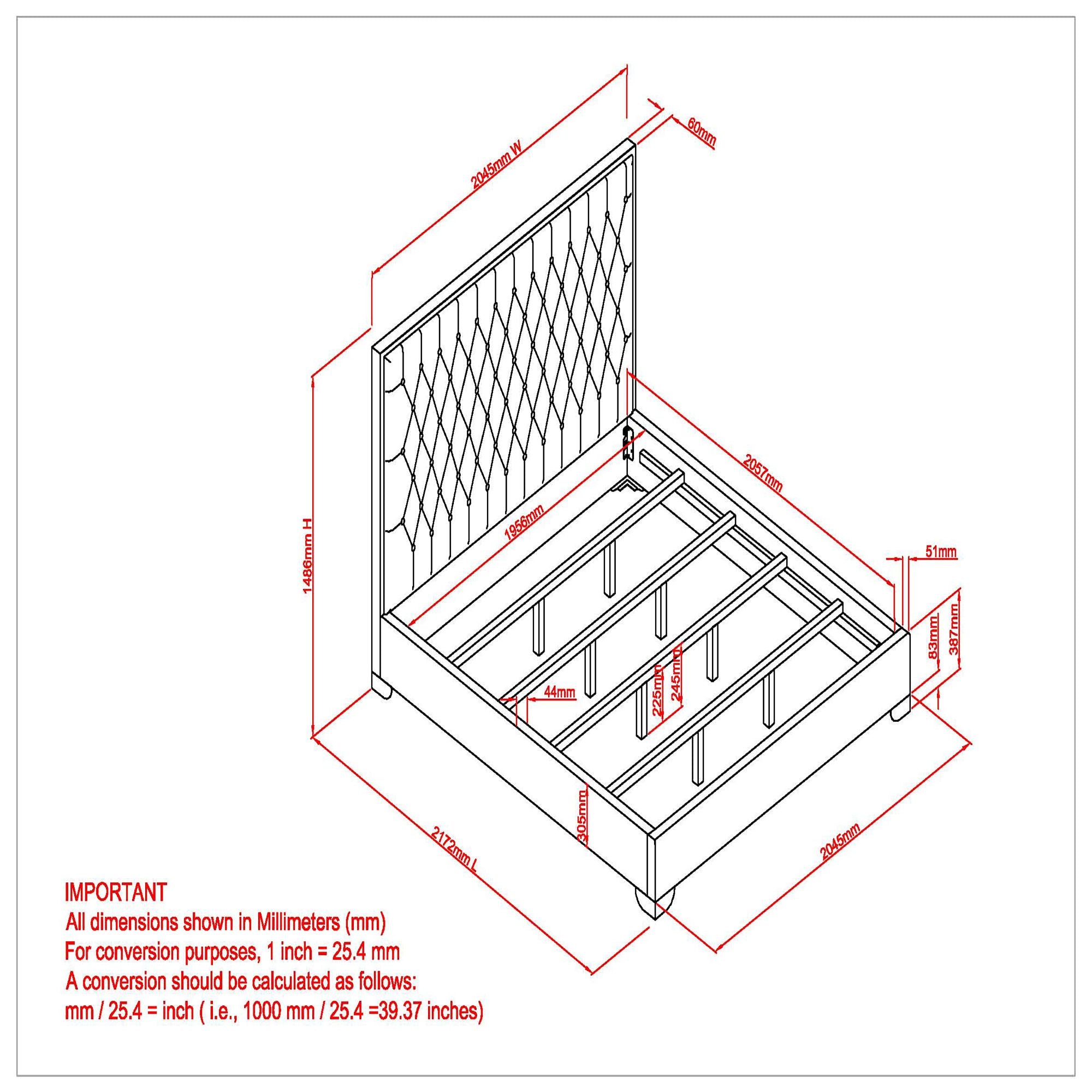 Lucille 78" King Bed - comfortable bed for restful sleep | Image 9 | InSTYLE Home & Rugs
