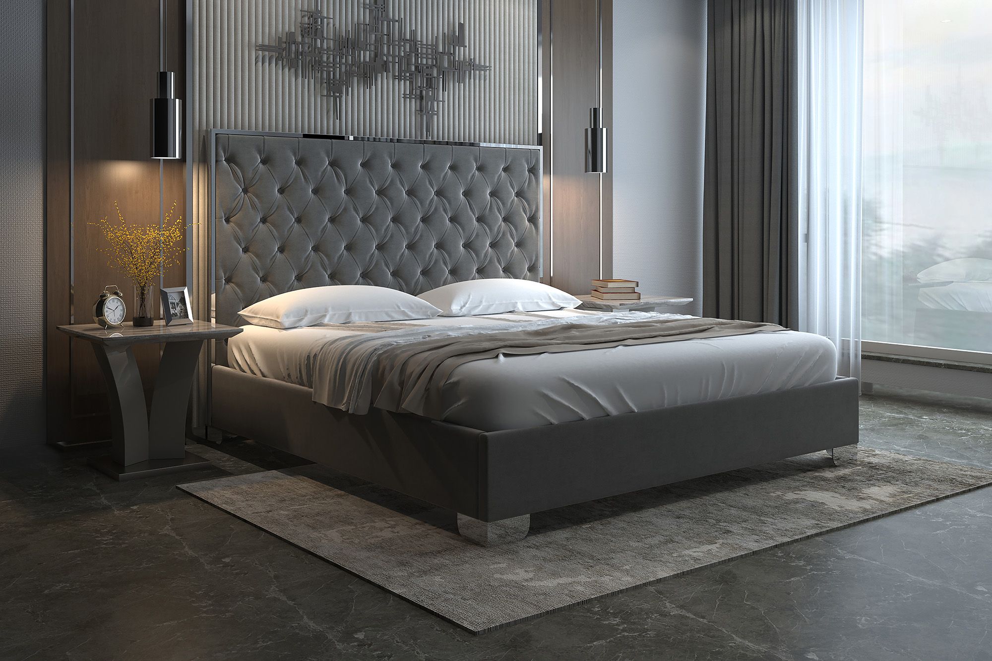 Lucille 78" King Bed - comfortable bed for restful sleep | Image 10 | InSTYLE Home & Rugs
