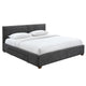 Emilio 78" King Platform Bed w/Drawers in Charcoal