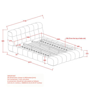 Pasha 78" King Platform Bed - comfortable bed for restful sleep | Image 8 | InSTYLE Home & Rugs