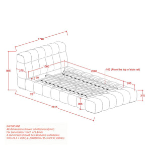 Pasha 60" Queen Platform Bed - stylish bed for any bedroom | Image 8 | InSTYLE Home & Rugs