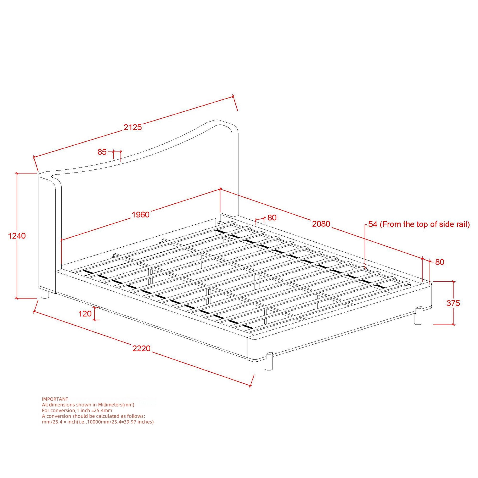 Isadora 78" King Platform Bed - luxurious bed for modern homes | Image 8 | InSTYLE Home & Rugs