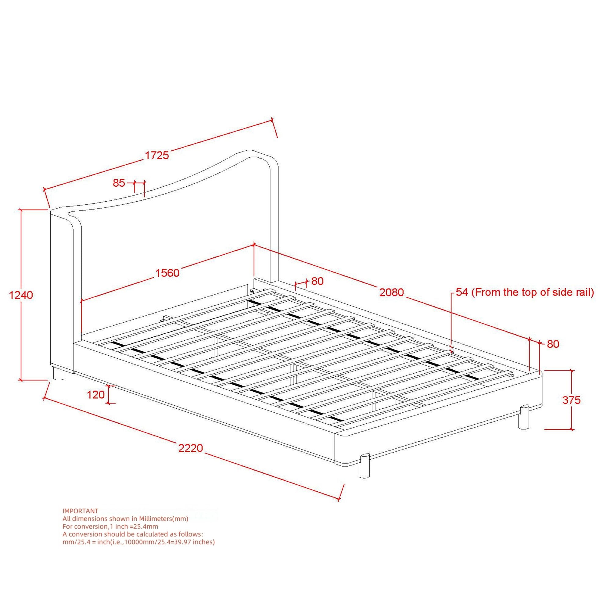 Isadora 60" Queen Platform Bed - stylish bed for any bedroom | Image 8 | InSTYLE Home & Rugs