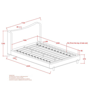 Isadora 60" Queen Platform Bed - stylish bed for any bedroom | Image 8 | InSTYLE Home & Rugs