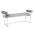 SERENA Bench GY-BEN-8046 Silver Satin W/Steel Base