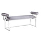 SERENA Bench GY-BEN-8046 Silver Satin W/Steel Base