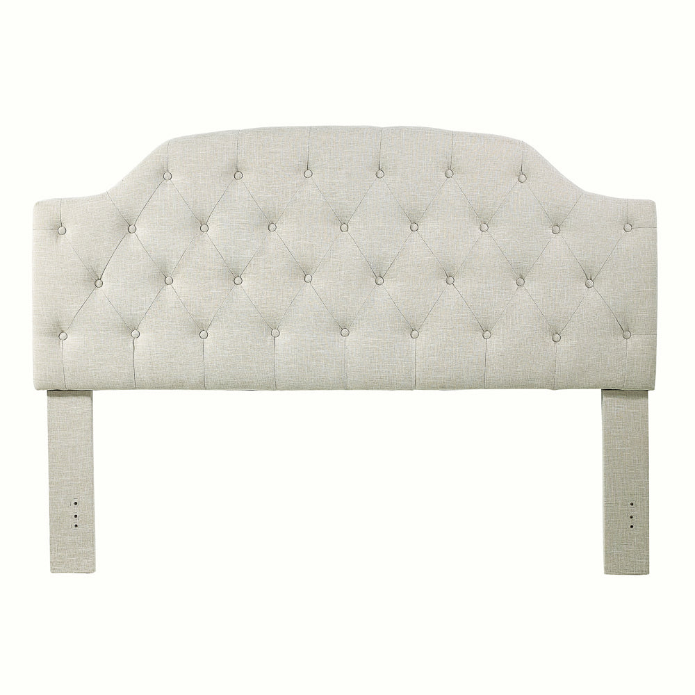 MATISSE Headboard Queen Beige - modern beige headboard | Image 1 | InSTYLE Home & Rugs