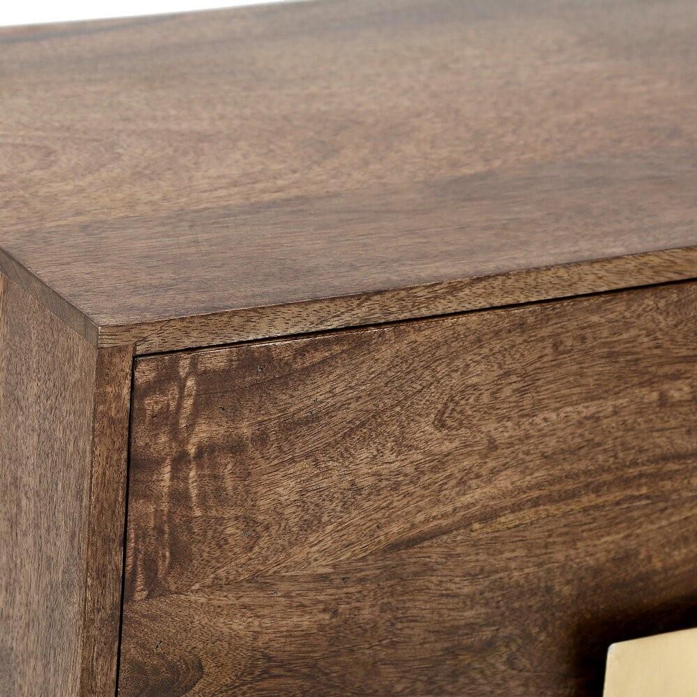LUIGI MEDIA STAND Light Brown/Gold - modern gold & brown media stand | Image 6 | InSTYLE Home & Rugs