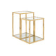 Multi-Level Gold End Table