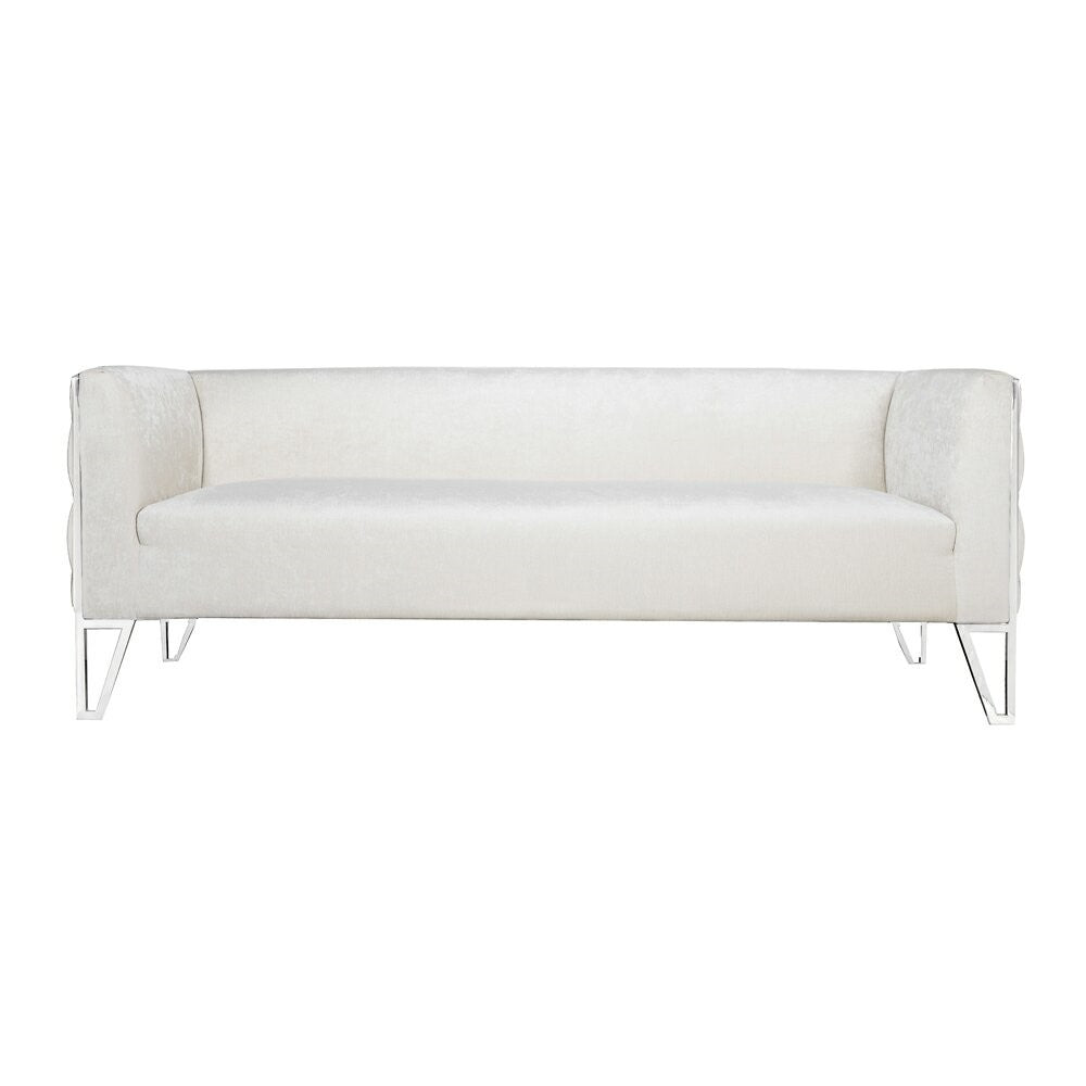 VERMONT Loveseat Ivory - modern ivory loveseat | Image 2 | InSTYLE Home & Rugs