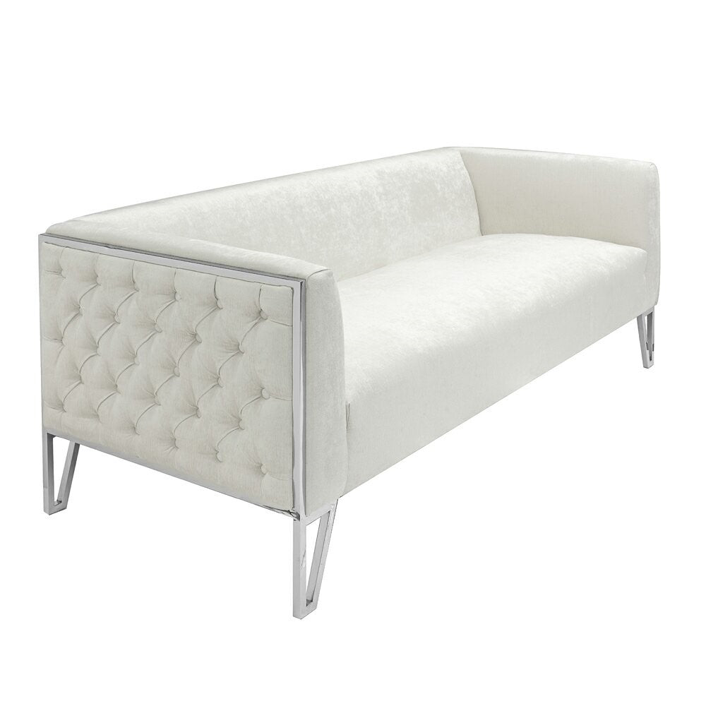 VERMONT Loveseat Ivory - modern ivory loveseat | Image 3 | InSTYLE Home & Rugs