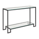 Krista Black Console Table