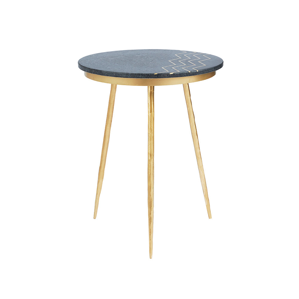 Belvin End table SET OF 2 BLACK MARBLE | InSTYLE Home & Rugs
