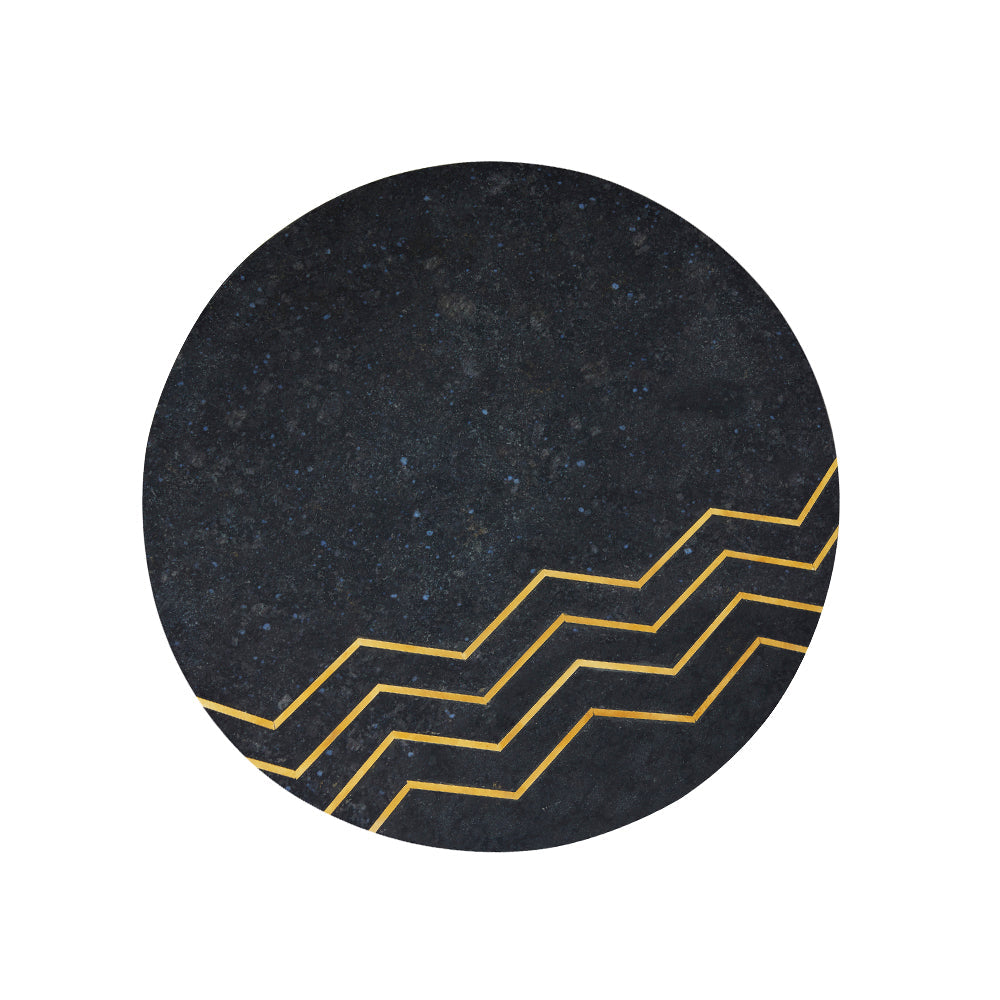 Belvin End table SET OF 2 BLACK MARBLE | InSTYLE Home & Rugs