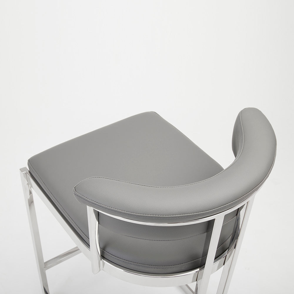 CORONA COUNTER CHAIR Grey Pu | InSTYLE Home & Rugs