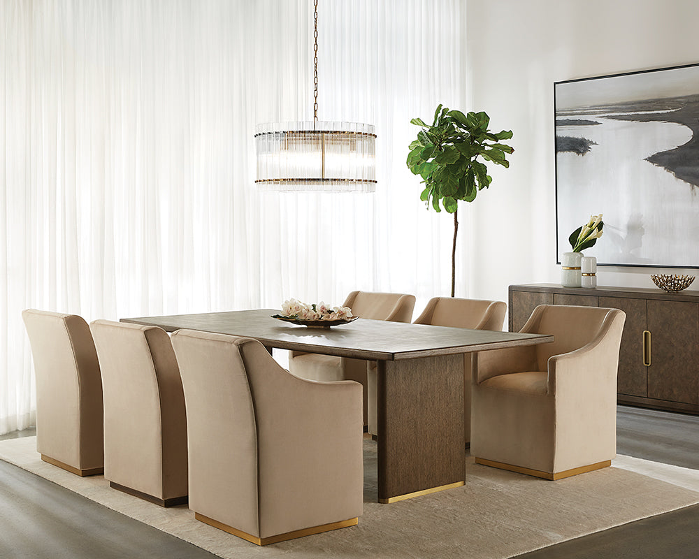 Zane Wheeled Dining Armchair - comfortable dining experience | Image 6 | InSTYLE Home & Rugs