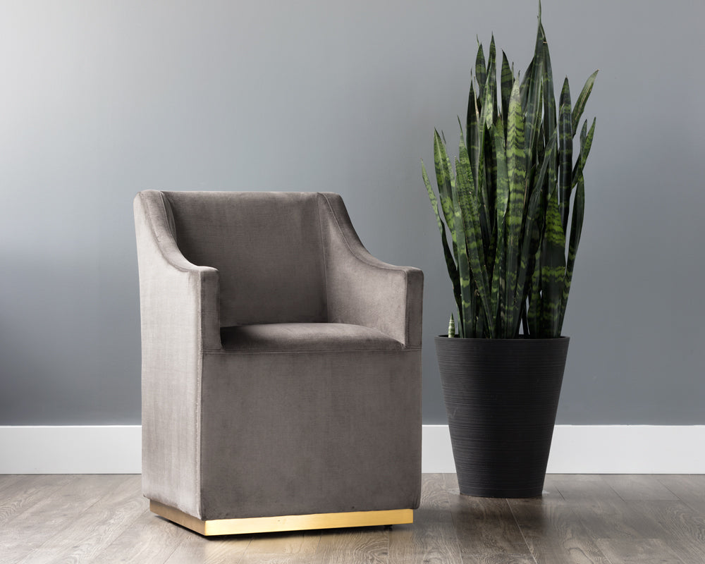Zane Wheeled Dining Armchair - comfortable dining experience | Image 11 | InSTYLE Home & Rugs
