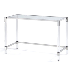 DUDLEY Desk GY-DESK-9S POLISHED STEEL - ergonomic furniture designed for productivity | Image 2 | InSTYLE Home & Rugs