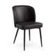 FORTINA DINING CHAIR GY-DC-801BK BLACK PU WITH BLACK LEGS