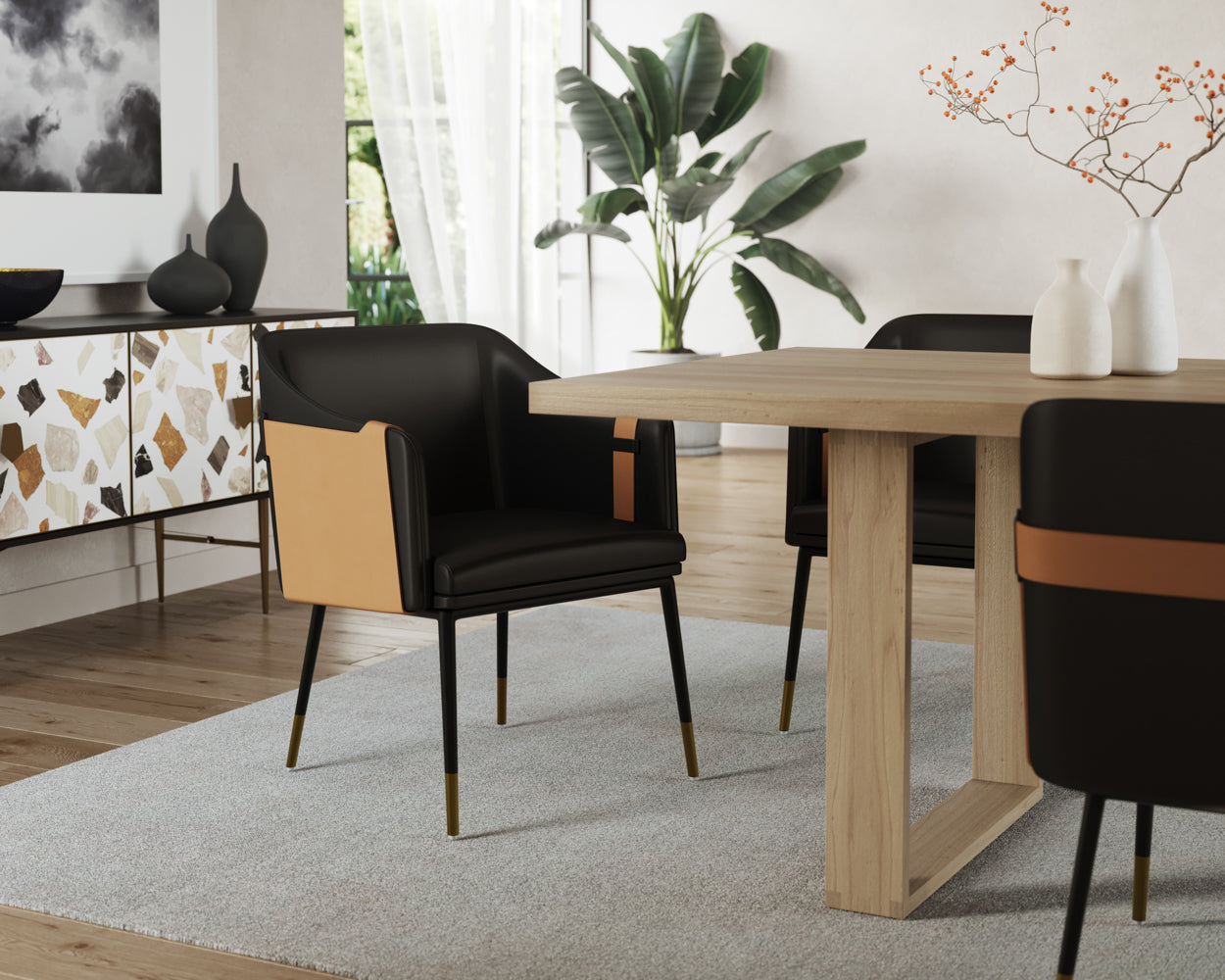 Carter Dining Armchair - stylish chairs for any table | Image 3 | InSTYLE Home & Rugs