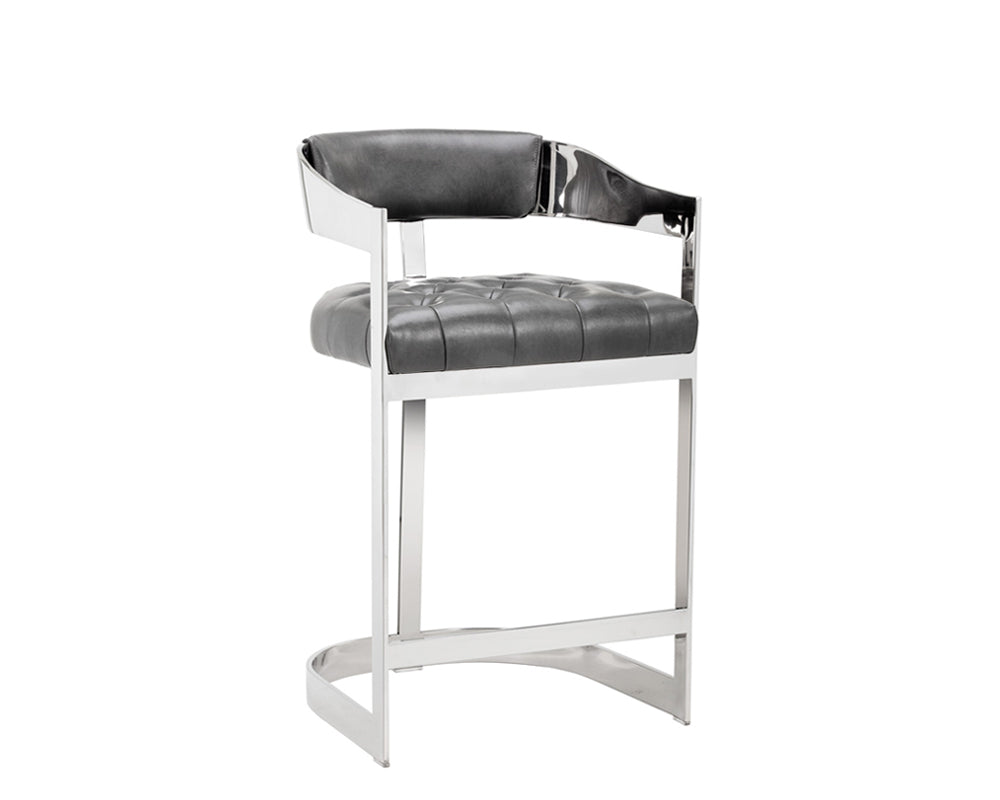 Beaumont Counter Stool - perfect for modern counters | Image 7 | InSTYLE Home & Rugs