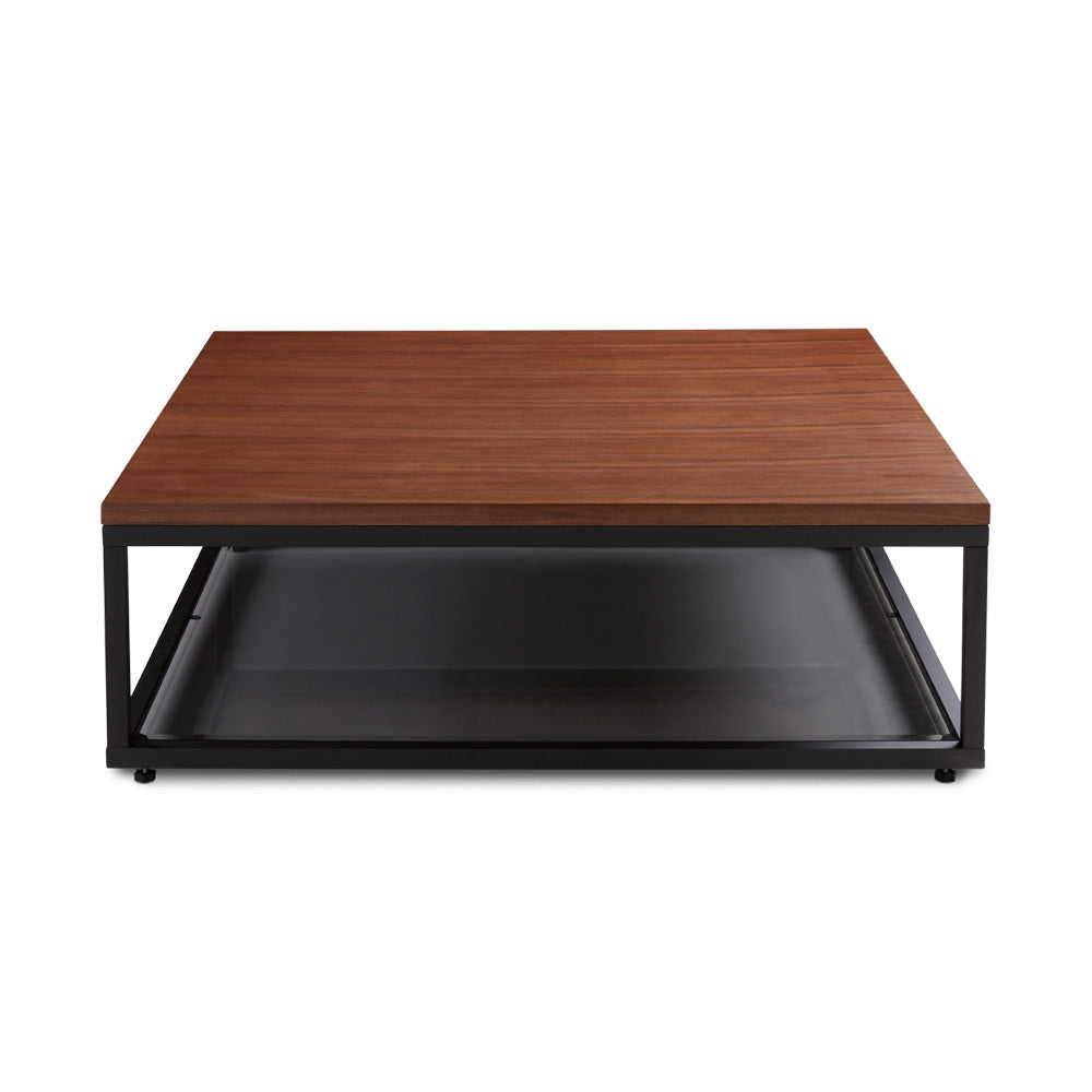 CLIFFORD Coffee Table 101..5 cm Walnut veneer top Grey bottom shelf | InSTYLE Home & Rugs